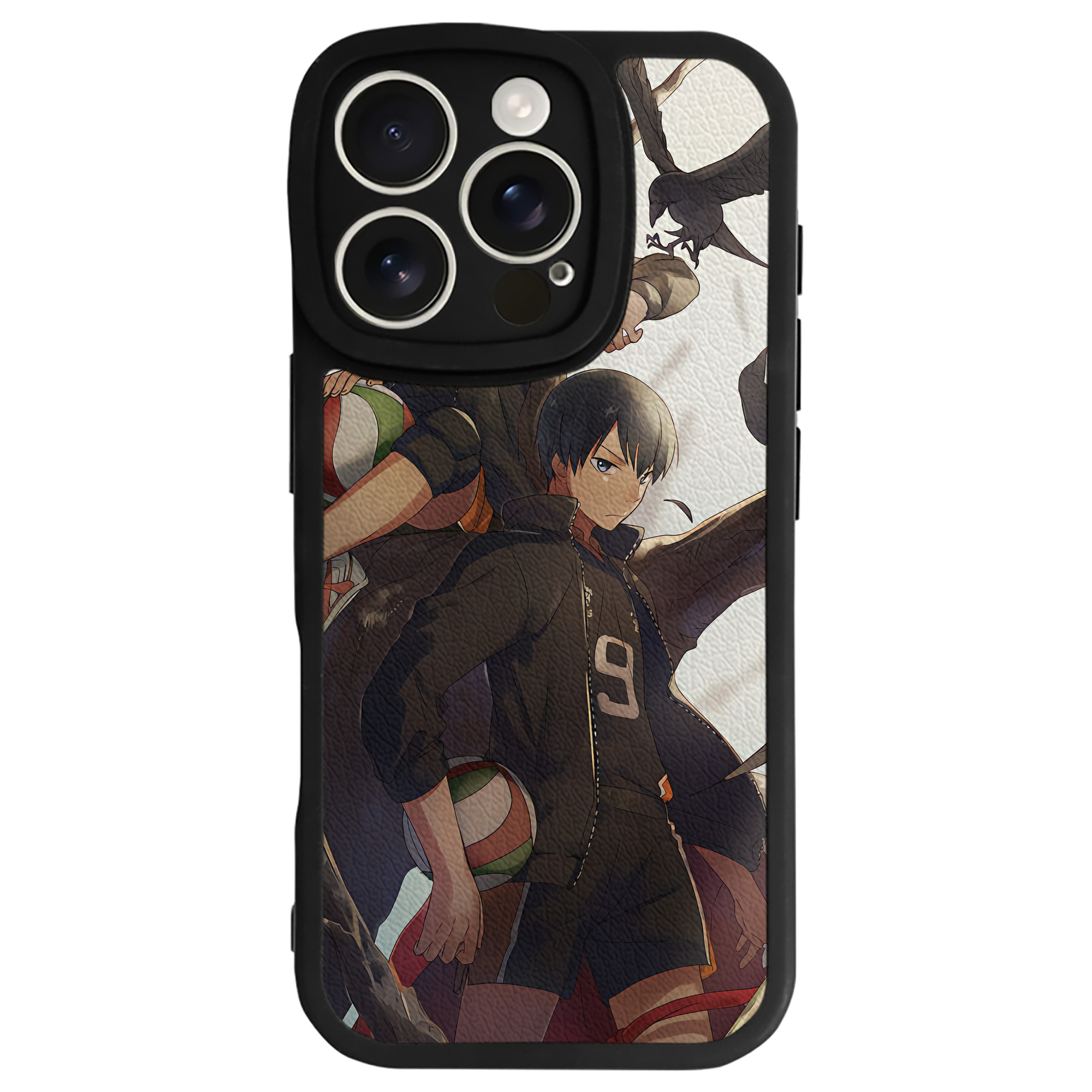 （画像用） ハイキュー!! Haikyu!! 【iPhone 16シリーズ対応】シリコンスマホケース（レザー調） 材質：シリコン